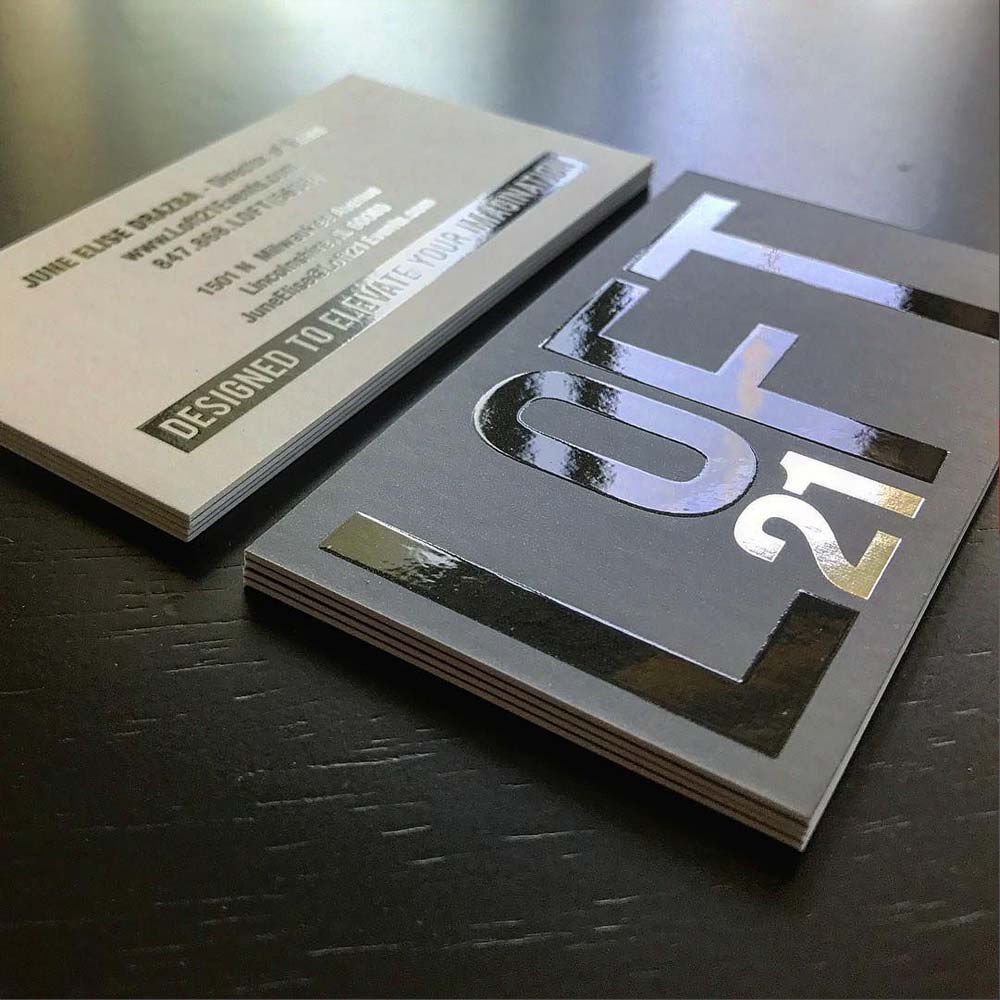 500 GSM + MATTE + UV + FOIL +  DIE CUT VISITING CARD
